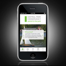iPhone app for Central Park Conservancy